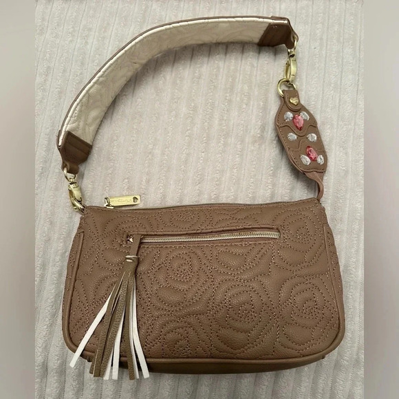 Betsey Johnson shoulder bag with jeweled strap - Picture 2 of 8